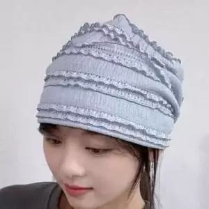 [애슬릿] 레이스 비니 여성 챙 없는 여름 얇은 중년 엄마 모자