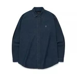 커버낫 COVERNAT 세미 오버핏 워싱 데님 셔츠 인디고 CO2403SH03IN 441774