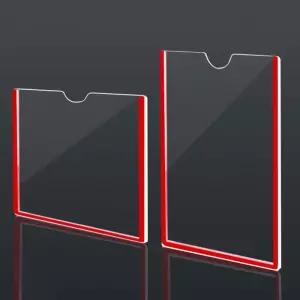 아크릴 A4 게시판 벽걸이 투명 월프레임 단면 알림판 A4게시판 꽂이판 부착용 A4알림판