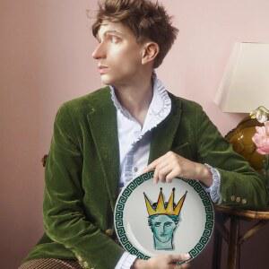 이탈리아 지노리 1735 포세이돈 플레이트 벽걸이 접시 세라믹 배경 투어 침실 거실 장식