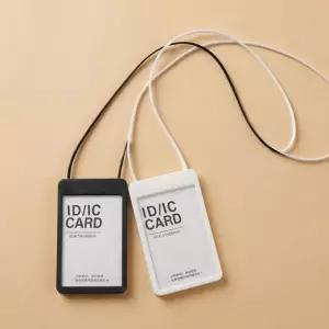 케이스 실리콘 사원증 신분증 카드 심플 목걸이 지갑