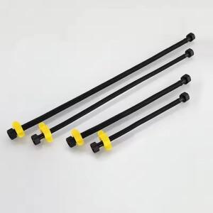 검정색 파이프 급수 호스 수도꼭지 온수기 히터 화장실 연결 물 입구 30-80cm 피팅