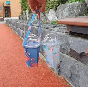 패브릭 드링크백 텀블러파우치 스카이밍고