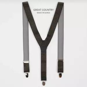 남자 멜빵 서스펜더 클래식 도트 블랙 코디 액세서리