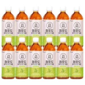맥널티 아이스티 제로 청포도 음료수 500ml 12입 GST
