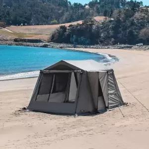 카즈미 트림하우스 텐트 소형 연인 커플 캠핑 리빙쉘 캐빈 2인