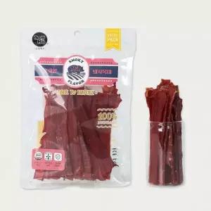 뉴알엑스 대형견 강아지 껌 수제간식 오래먹는 대용량 훈제향돼지목대 100g 1개