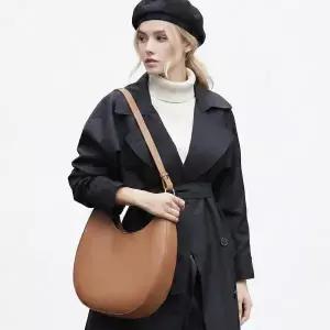 /루즈루나 클리에 천연 소가죽 호보백 반달 숄더백 데일리 M197