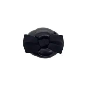 [엘러브] 새상품  25K 까멜리아 리본 코사지 블랙 6ET0595