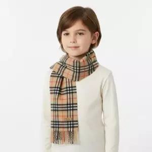 8089369 B9368 체크 캐시미어 프린지 아동 키즈 머플러