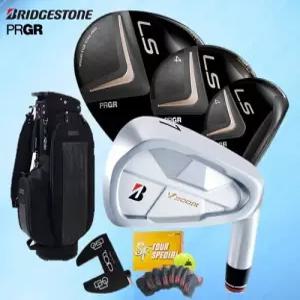 중고  V300 9 경량스틸(R/S) PRGR LS 드라이버, 우드, 유틸리티 조합 남성 풀세트