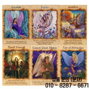 엔젤 테라피 오라클 카드 PDF 가이드북 타로 데크 게임 가족 파티 여성 14세 이상 장난감
