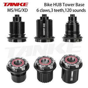 TANKE MTB 휠셋 프리허브 XD HG MS 허브 바디 드라이버 6 폴 교체 135 QR 142 스루 액슬 캡 12MM 베어링 타