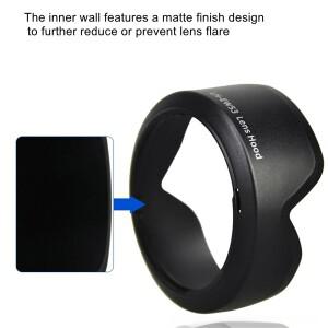 캐논 RF-S 18-45mm 및 EF-M 호환 EW-53 렌즈 후드 EOS R50 R10 M50 M6 M6II M200 카메라용