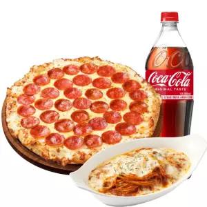 피자헛 한근 치즈 페페로니 오리지널 L+리치치즈파스타+콜라 1.25L
