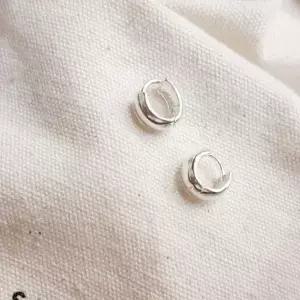 SE139 여성 원터치 콩 이어링 여성 데일리 은 귀걸이 (실버 925)