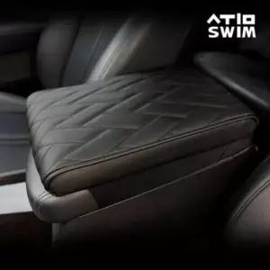 자동차팔쿠션 소가죽원단 차량용 메모리폼 팔쿠션 2컬러
