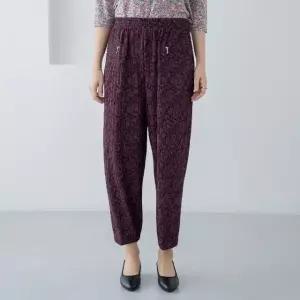 엄마옷 마담4060 지지미플라워밴딩팬츠 -QPN2603062-