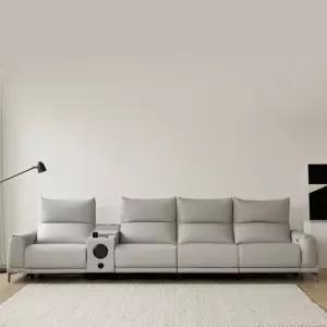 몬테 6인 비건레더 가죽 리클라이너 소파+홈바 콘솔