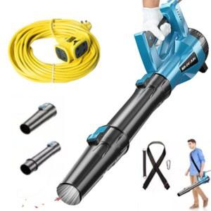 대포 송풍기 유선 6단 고압 속도조절 독일기술 낙엽 제설기 전동 청소기 4600W