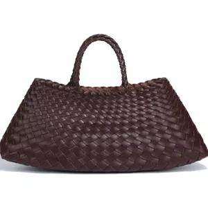 소가죽 가방 위빙백 드래곤 미니 드래곤백 우븐 여성 핸드메이드 천연 여름 쇼퍼 토트백