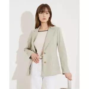 [올리비아로렌]자수포인트 투버튼 자켓 VOCFU3M3131_P420068420