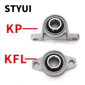 KP08 KP000 KP001 KP002 KFL08 KFL000 25MM 블록 장착 지지대 베어링 보어 필로우 직경 KFL001KFL002아연 8MM 합금