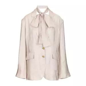 아크네스튜디오 스카프 디테일 싱글브레스트 블레이저 AH0330 CT6