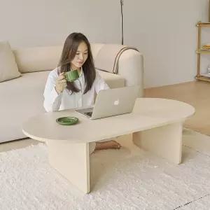 [가구] 메이 타원형 좌식 소파 테이블 1200