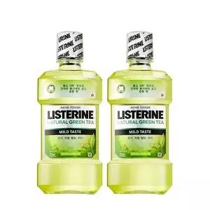 리스테린 750ml x 2개 내추럴 그린티(마일드) 대용량_WC54BF5