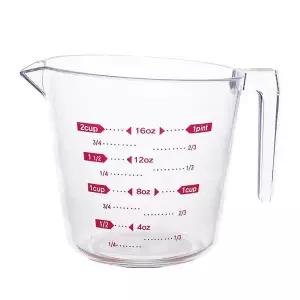 플라스틱 투명 대형 계량컵 500밀리리터 주방용 측정컵 요리용품