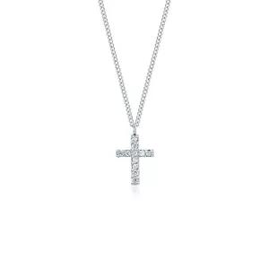 [세그먼트에이](강남점)14K 랩다이아 십자가 목걸이(LD23025NW)
