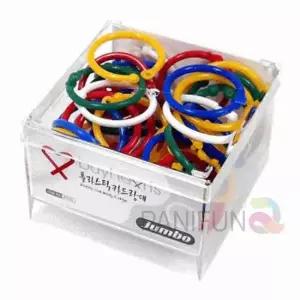 플라스틱카드링 대 낱말카드고리 플라스틱열쇠고리 컬러카드링 고리링 플라스틱고리링