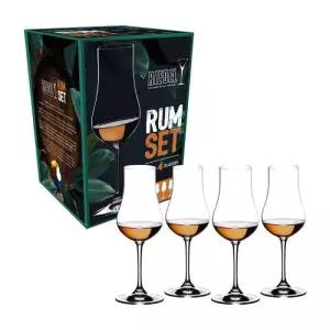 리델 홈바 용품 꼬냑 럼주 술잔 선물 세트 200ml X4