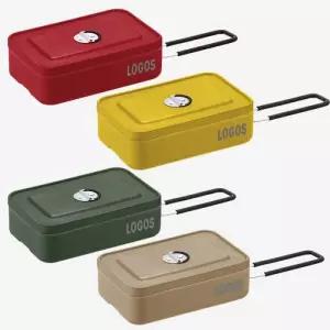 로고스 캠핑 반합 솔캠 코펠 군용 사각 컬러 백패킹 식기