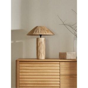 적풍 라피아 스탠드 무드 침대 인테리어 머리맡 라이트 앤티크 아트 서재 민박 침실