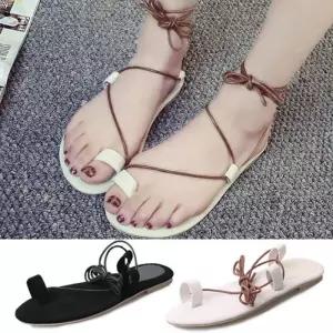 [라일리] Rly 플랫 여자샌들 빅사이즈 가을 패션샌들 슬리퍼 샌