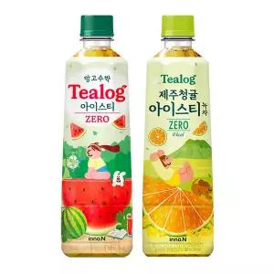 티로그 아이스티500ml 제로칼로리) 망고수박 12개 + 제주청귤 12개