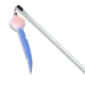 고양이낚시대 고양이 밍크 실리콘 롱스틱 방울 막대 낚시대 1P