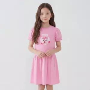 [레노마 이너웨어]티니핑 여아 하츄핑 순면 퍼프 5부 프릴 원피스PK OF16W64334_CJ