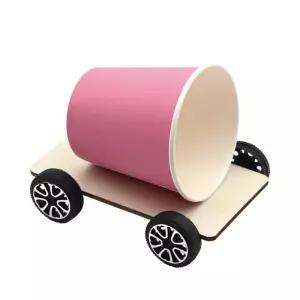 [천재] 4인세트 바람의힘 종이컵 경주 자동차 만들기