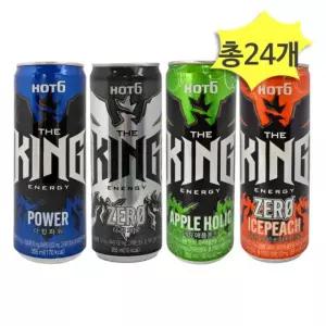 buyus 핫식스 더킹 파워 제로 애플 피치 355ml x 각6개(총24개) 굿딜 브이숍 illo001