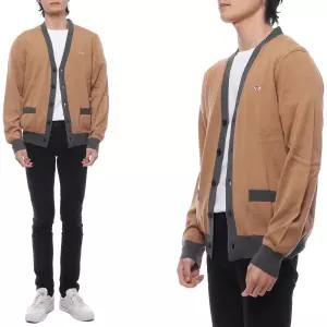 메종키츠네 남성 베이비 폭스 패치 울 가디건 MM00505KT1036 P220 24S 1209543