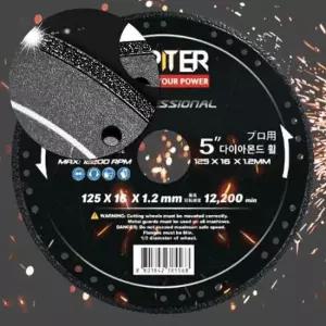 스텐절단 금속절단 그라인더 5인치절단석 그라인더날 N4743