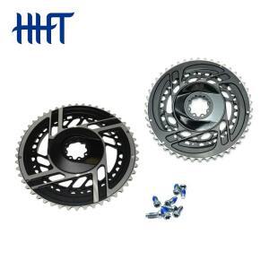 BHHT 초경량 로드 바이크용 더블 체인링 50-37T 48-35T 46-33T 자전거 크라운 6홀 사이클링 크랭크셋 부품