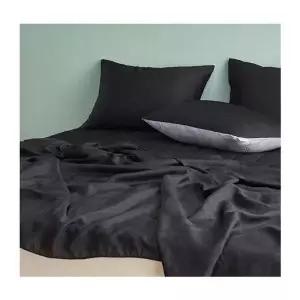 [JHP4RR36_51AM](국산) 인견+순면 매트리스 토퍼(Q/블랙) (29687446A)