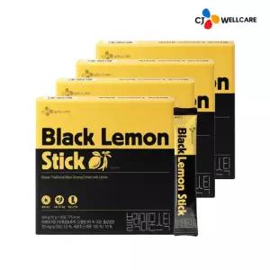 [사은품증정][CJ공식] 한뿌리 블랙레몬스틱 30포 4박스