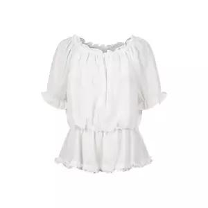 [하프클럽/코인코즈]프릴 밴딩 블라우스_DW5MB716