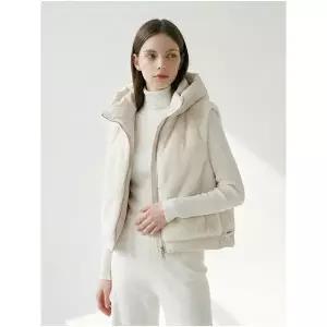 [하프클럽/숲]인조퍼 후디  베스트(SCAVEK1)