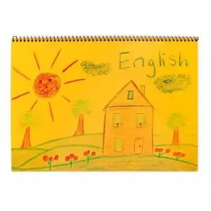 나래 컬러 창의 무지 스케치북 1권 (20매입) (노랑)